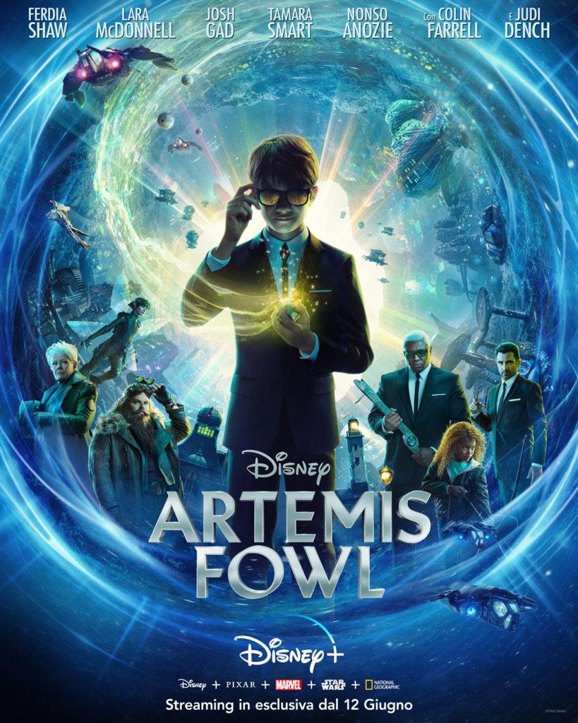 Il poster italiano di Artemis Fowl, in arrivo su Disney+ dal 12 giugno.