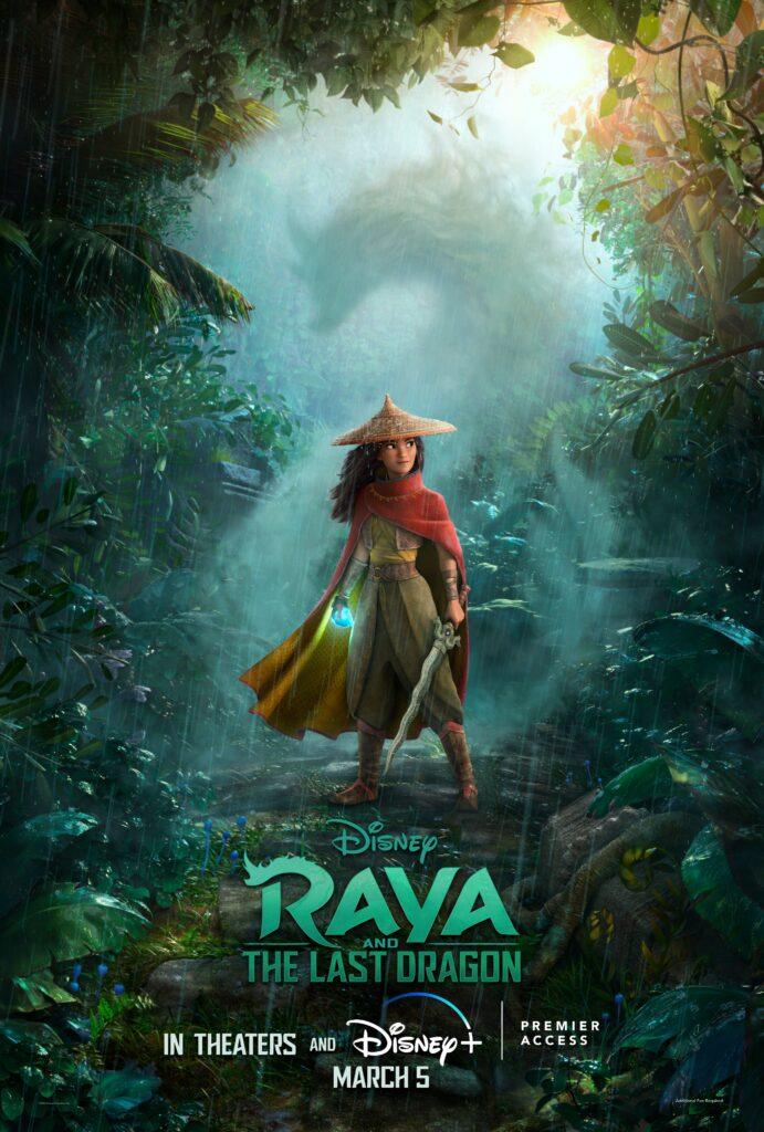 Il nuovo poster di Raya e l'ultimo drago.