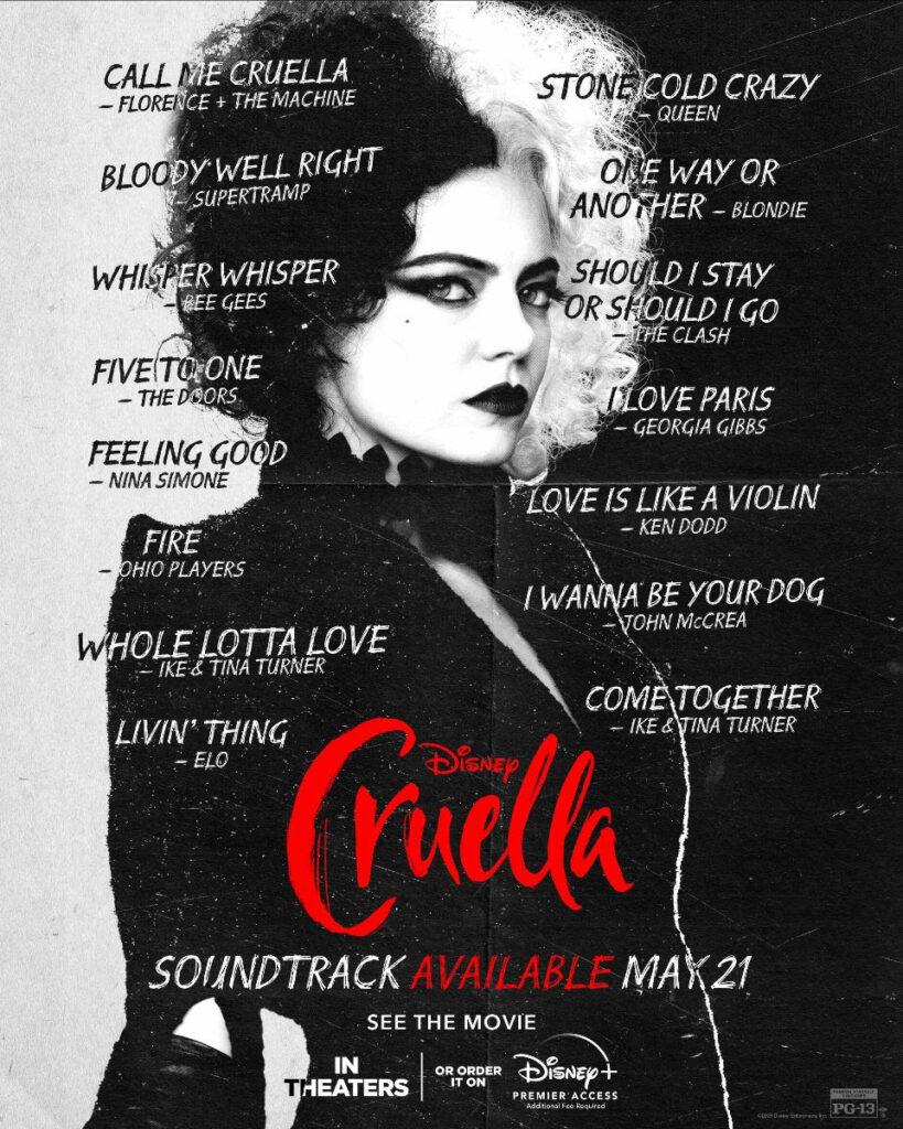 La colonna sonora di Crudelia.