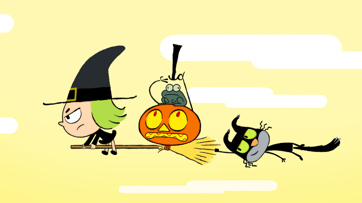 Zouk, un’adorabile streghetta nella nuova serie animata di Cartoonito