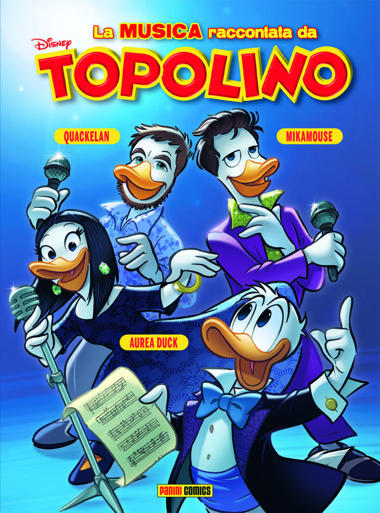 La copertina del TopoLibro La musica raccontata da Topolino.