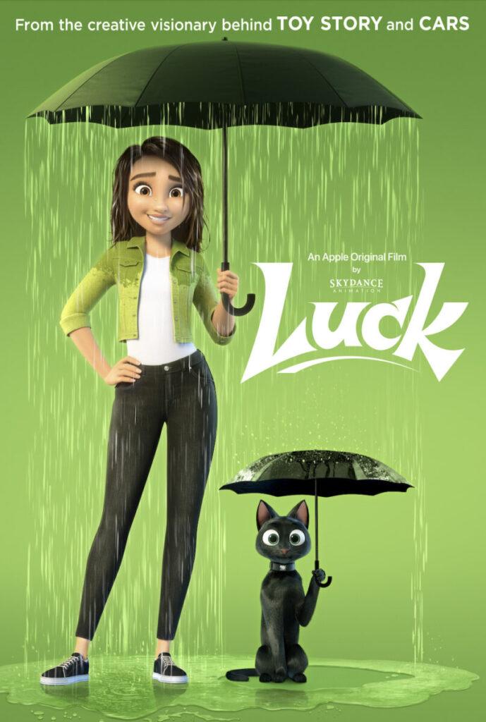 Il poster di Luck, primo film di Skydance Animation, in arrivo su Apple Tv+ 