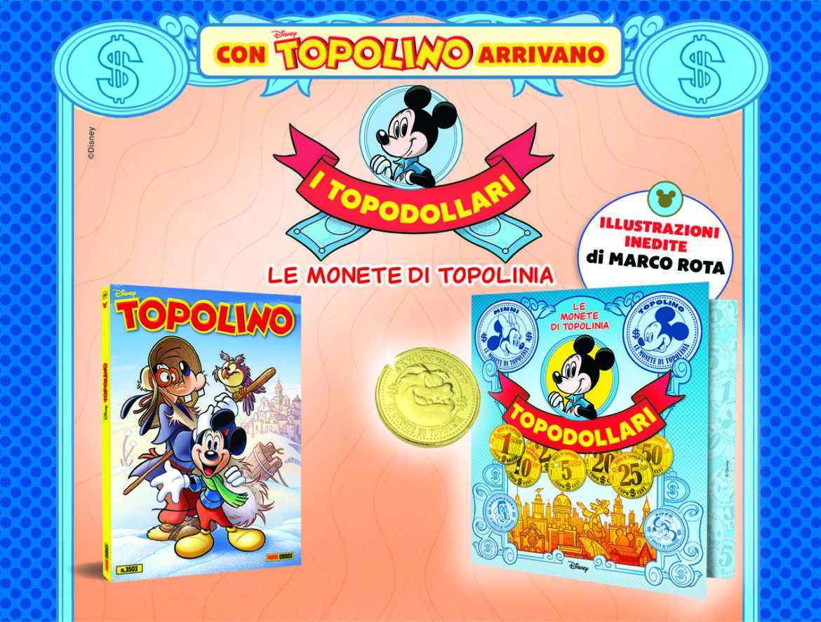 Topodollari, arrivano le monete di Topolinia: ecco dove trovarli e quali sono