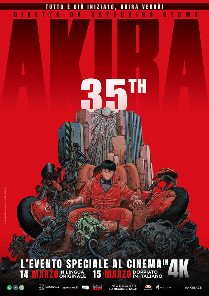 Akira torna al cinema a marzo 2023 in occasione del 35° anniversario.