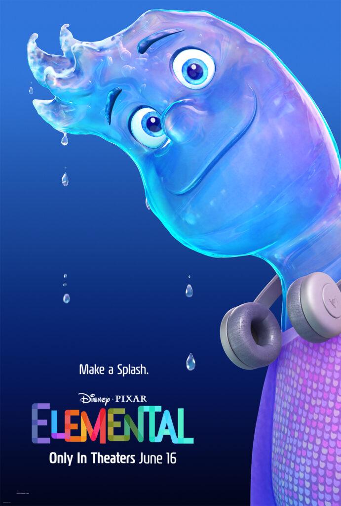 I character poster del film Pixar Elemental: Wade