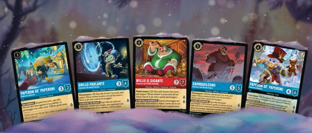 Incanto d'Inverno Disney Lorcana Carte