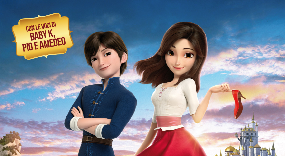 Baby K doppia Biancaneve nel cartoon Scarpette Rosse e i Sette Nani