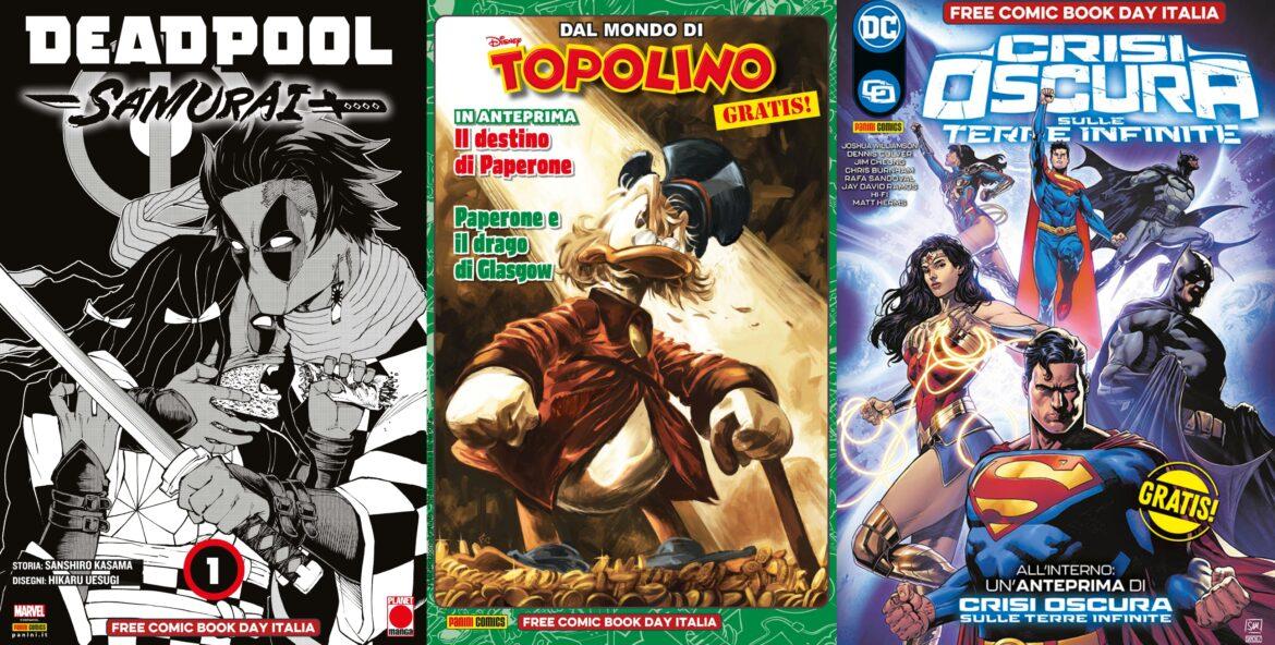 Free Comic Book Day Italia, tutte le anteprime gratuite del 2022