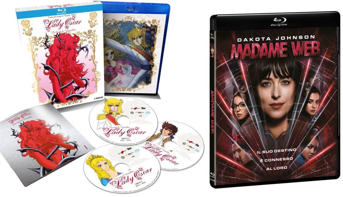 Lady Oscar torna in DVD e Blu-ray insieme a Madame Web e Mare Fuori